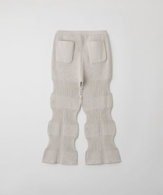 CFCL Fluted Straight Pants in Black